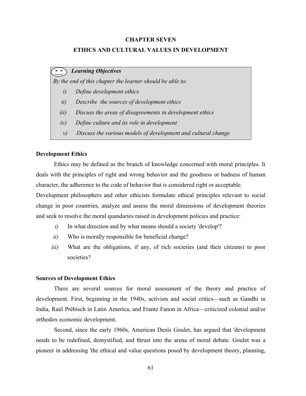 BBM Development Studies Module — page 65 of 76